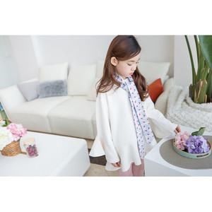 Vêtements pour enfants coréens, t-shirt polo en coton à motif floral pour enfants - Product Image 1