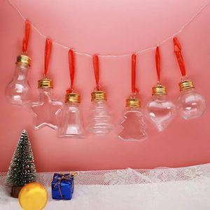 Nueva Botella Decorativa con Forma de Árbol de Navidad y Campanas, 50 ml, para Jugo, Té y Bebidas - Product Image 1