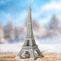 Piececool Moderna Torre Eiffel Puzzle 3D in Metallo Kit Modello Architettonico Fai-da-Te Edificio Iconico da Collezione Regalo per Adulti