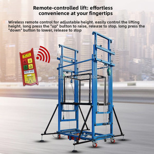 नया इलेक्ट्रिक मचान प्लेटफॉर्म आपूर्तिकर्ता 12 मीटर छोटे कैंची लिफ्ट हवाई काम उठाने वाले प्लेटफॉर्म धातु निर्माण तार रस्सी - Product Image 2