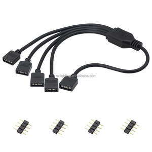 <span class=keywords><strong>3</strong></span>ピン4ピンRgb LEDスプリッタケーブル1 ~ 4 5v 12v ARGB LEDストリップコネクタYスプリッターWS2811 WS2812B対応対応ケースファン - Product Image 4