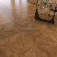 Parquet en bois massif à grain de bois façonné, parquet en forme de feuille de lotus, chambre à coucher, salon, cuisine, parquet décoratif artistique