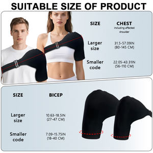 Pemijat terapi panas & dingin, pereda nyeri bahu, pemijat leher, bungkus es untuk perawatan kompresi dingin & hangat - Product Image 6