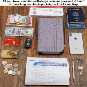 <b>Family</b> <b>Travel</b> <b>Document</b> Organizer Capacious Passport <b>Holder</b> Wallet Compact Passport <b>Travel</b> Organizer Large <b>Document</b> <b>holder</b> - Product Image 3