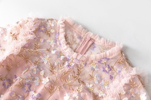 Taglie forti abito <span class=keywords><strong>lungo</strong></span> 2025 estate festa di matrimonio donna Allover lussuoso ricamo <span class=keywords><strong>mezza</strong></span> <span class=keywords><strong>manica</strong></span> Sexy Tulle maglia abito <span class=keywords><strong>lungo</strong></span> 4XL - Product Image 3