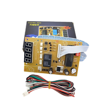 Carte de contrôle de minuterie à monnayeur LED 4 chiffres 12V en plastique pour systèmes à monnayeur de machines à laver, garantie 1 an