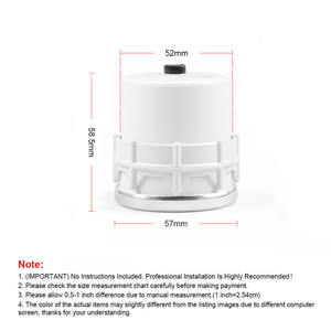 โวลต์มิเตอร์แบบแว่นกันแดด 12V 2 นิ้ว สำหรับตกแต่งรถยนต์ พร้อมไฟสีขาว 52 มม. 8-18 - Product Image 2