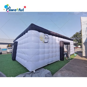 Tente de fête portable, cube de disco gonflable, grand chapiteau de disco gonflable avec éclairage LED - Product Image 2