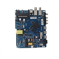 Mainboard TV Android Pintar LED yang Dapat Disesuaikan CV352-D42 32-42 Inci HD1080 dengan Motherboard Televisi WIFI Android Pintar