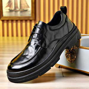 Zapatos Sin Cordones Antideslizantes e Impermeables para Hombre, Parte Superior de Cuero Genuino, Suela de Goma, Mocasines Elegantes para Oficina, Cómodos para Negocios y Uso Casual - Product Image 2