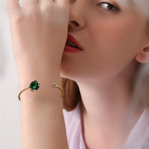 Elegant Geometric Alloy <b>Bangle</b> Bracelet - Stylish Stackable Jewelry for Women - Product Image 6