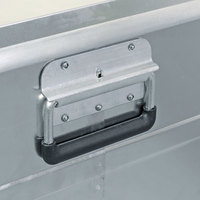LxlxH 785x580x400mm 74kg Conteneur en aluminium d'une capacité de 156 litres avec coins empilables Boîte de rangement polyvalente