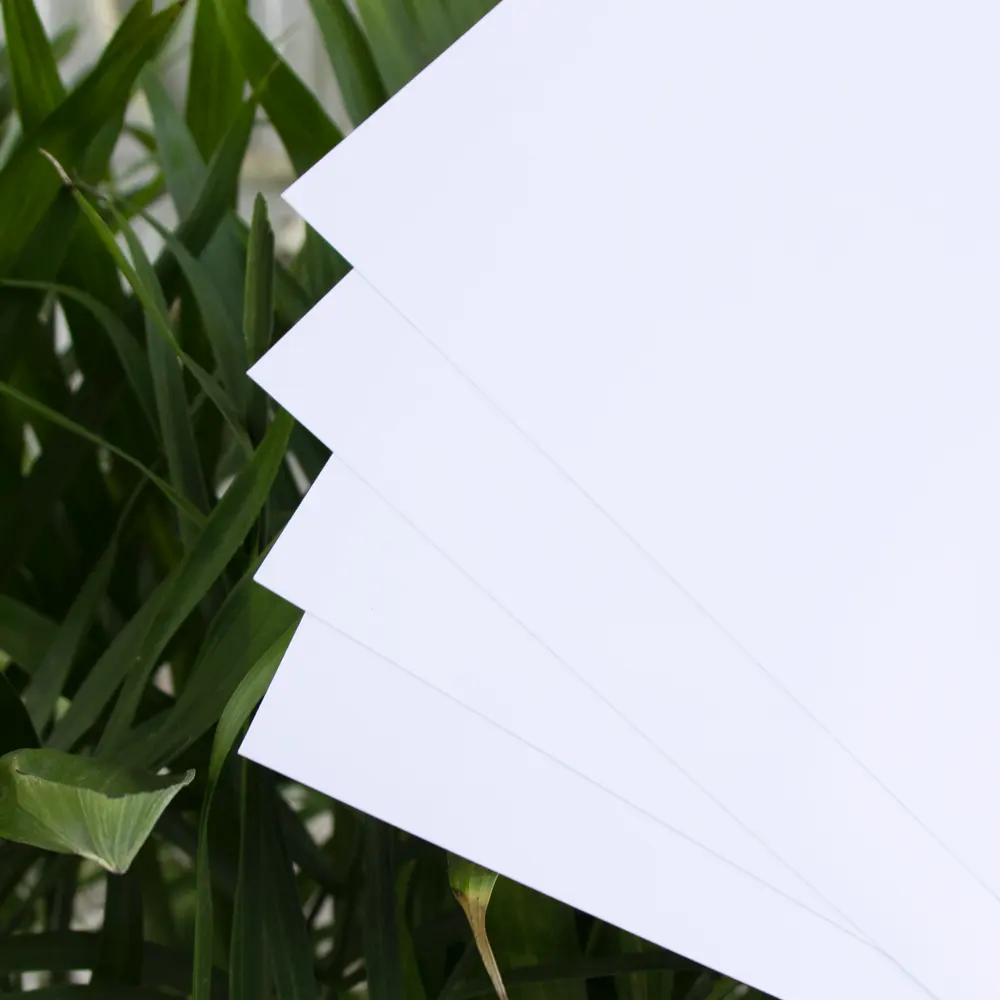 Folha de plástico impressível para inkjet, folha de pvc leve branca opaca rígida de pvc com superfície fosca brilhante, 0.3mm 0.5mm, 0.75mm