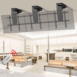 حامل تلفزيون سقفي فولاذي قابل للحركة الكاملة مقاس 50-90 بوصة، دوار وقابل للرفع والطي مع تحكم عن بعد، متعدد الاستخدامات للمؤتمرات - Product Image 3