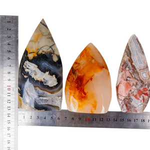 Cristal con forma de gota de agua al por mayor, varios materiales, adorno mixto, piedra de forma libre, decoración tallada a mano para regalos - Product Image 5