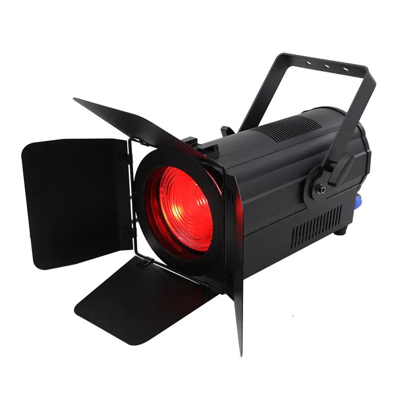 Galeri Seni Studio TV, Lampu Fresnel LED RGBW 4IN1 Zoom Elektrik 200W