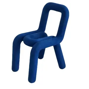 High quality Modern color steel tube shaped chair wholesale milano simple chair for hotel use furniture