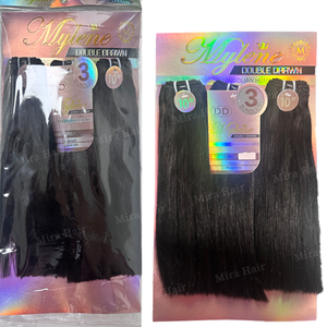 3x 18 pouces Mèches de cheveux humains bruts non traités Cambodgiens 100% naturels vierges Remy lisses comme des baguettes Extensions de perruque - Product Image 5