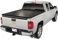 Couverture de benne souple TrailFX à trois plis pour Ford F-150, benne de 6,5 pieds, 2009-2014, vinyle noir, rails en aluminium, poignée de hayon verrouillable