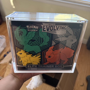 Boîte de rangement acrylique ETB Collection Mega Charizard Ex, Boîte de présentation pour pack de boosters 151, Boîte UPC SPC, Boîte Elite <span class=keywords><strong>Trainer</strong></span> Prismatic - Product Image 4