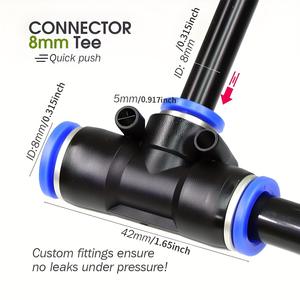 Kit d'irrigation par micro-pulvérisation, diamètre de tuyau de 1/2 pouces, ensemble universel, efficace en matière d'eau, flexible, facile à installer, pour serre à fleurs - Product Image 5