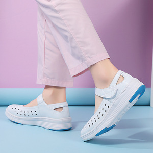 <span class=keywords><strong>Scarpe</strong></span> da Lavoro Estive per Donne, Personalizzabili, <span class=keywords><strong>Bianche</strong></span>, Slip-On, Suola Spessa Antiscivolo, Comode e Traspiranti per Ospedale - Product Image 5