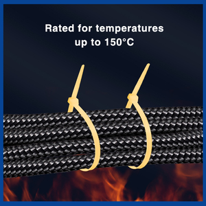 Bridas de Cable Autoblocantes de Nylon 66 94V-2 Resistentes al Calor de Calidad Industrial, con Clasificación de Resistencia al Fuego, para Múltiples Usos - Product Image 3