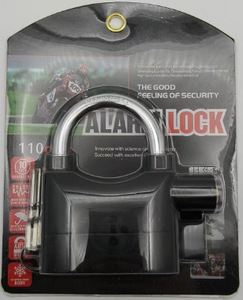 <span class=keywords><strong>Cadenas</strong></span> à chaîne en plastique durable en alliage d'aluminium multicolore en option vélo moto clé déverrouiller <span class=keywords><strong>avec</strong></span> fonction d'alarme - Product Image 2