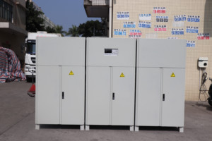 เครื่องแปลงความถี่แบบสามเฟส 500kva แหล่งจ่ายไฟแรงดันไฟฟ้าอินพุต 380V 50Hz ถึงเอาต์พุต 600V 0-400HZ ปรับความถี่ได้ - Product Image 3