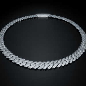 Collar de Cadena Cubana de 12mm, Aleación, Unisex, Cierre ICE, Joyería de Moda para Fiestas, Venta al por Mayor, Estilo Hip Hop de Lujo - Product Image 1