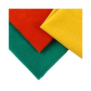 ผ้ากำมะหยี่มันเงาระดับพรีเมี่ยม250กรัม100% โพลีเอสเตอร์ทนทานต่อผิวเป็นมิตรกับสิ่งแวดล้อมผ่านการรับรองสีสูงสำหรับชุดสูทกระเป๋ารองเท้า - Product Image 6