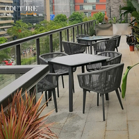 Couture Jardin Diva ensembles de meubles en corde, canapé en corde, meubles de Patio extérieur, Table de Jardin et chaises