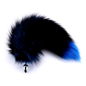 Fourrure Réel Petit Métal <span class=keywords><strong>Plug</strong></span> <span class=keywords><strong>Anal</strong></span> Couleur Mixte Cosplay Butt Massager Sex Toys pour Femmes Juguetes Sexuales <span class=keywords><strong>Anal</strong></span> Toy - Product Image 3
