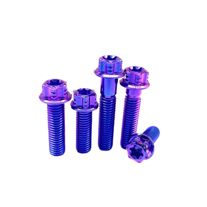 Viti Autofilettanti in Titanio Gr5 di Alta Qualità con Testa Torx Oro Blu M3 M4 M5 <span class=keywords><strong>M6</strong></span> per Corpo Motore con Filettatura M8 - Product Image 4