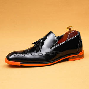 Zapatos de Vestir de Piel Sintética para Hombre, con Punta Puntiaguda, Color Sólido, Suela de Goma Antideslizante, para Todas las Temporadas, Envío Directo - Product Image 2
