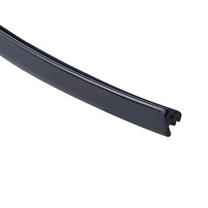 Modernes Design Rahmenlose Dusch tür beschlag 6mm transparentes PVC mit wasserdichtem Dichtung streifen Nylon-Silikon material für Badezimmer - Product Image 5