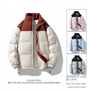Chaqueta de Plumón para Hombre de Invierno con Revestimiento Grueso, Cuello Alto, Logotipo Frontal, Moderna, Resistente al Viento, Impermeable, Personalizable - Product Image 6