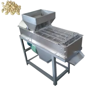 Professional Peanut Peeling 200kg/h Dry Groundnut Red Skin Peeling Splitting Machine/Peanut Half Cutting Machine