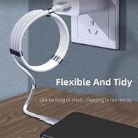 Câble de charge rapide USB-C à enroulement automatique 5A 360 trois-en-un original 540 degrés pour imprimante et ordinateur
