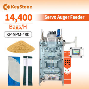 Máquina de llenado y sellado vertical VFFS para mini sobres y bolsas con alimentador de tornillo sin fin - Product Image 1