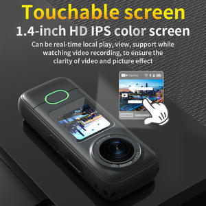 กล้องแอคชั่นขนาดพกพา 4K HD WiFi หน้าจอ 1.4 นิ้ว 125 °   กล้องบันทึกวิดีโอหมวกกันน็อคมุมกว้างสำหรับขี่มอเตอร์ไซค์ - Product Image 5