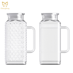 Bouilloire en verre rayé théière eau froide cruche jus boisson bouilloire artisanat bière <span class=keywords><strong>vin</strong></span> <span class=keywords><strong>pichet</strong></span> pour <span class=keywords><strong>Restaurant</strong></span> bar - Product Image 1