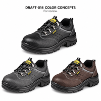 Chaussures perforées noires à lacets avec semelle à blocs angulaires