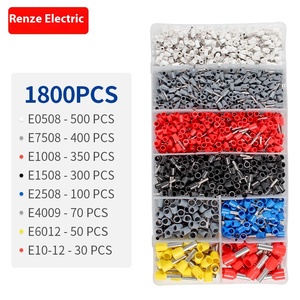 Juego de Alicates de Crimpado de Cobre Renze Electric VE-1200PCS para Cables de 23-7AWG HSC8 6-4A Autoajustables con Terminales de Extremo de Cable - Product Image 3