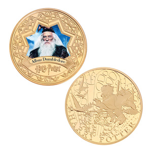 Monedas Conmemorativas de Metal con Temática de Películas, Monedas de Oro de <span class=keywords><strong>Harry</strong></span> <span class=keywords><strong>Potter</strong></span>, Proceso de Fundición a Presión, Chapadas en Oro, Venta al Por Mayor - Product Image 3