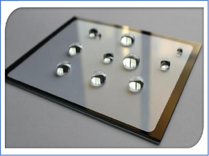 Venta caliente de fábrica, panel de vidrio antihuellas dactilares, pasa la prueba de ángulo de gota de agua que permanece limpio <span class=keywords><strong>sin</strong></span> dejar huellas dactilares - Product Image 2