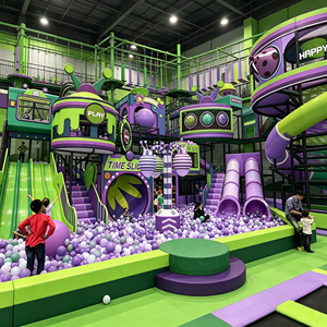 Château de jeu doux de luxe aux couleurs pastel personnalisées avec piscine à balles et éclairage néon pour café pour enfants et aire de jeux <span class=keywords><strong>boutique</strong></span>, idéal pour les photos Instagram - Product Image 3