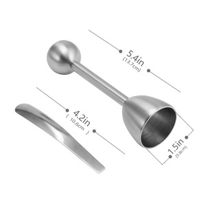 Productos de Tendencia 2026, Novedades en Utensilios de Cocina, Juego de 5 Cucharas de Acero Inoxidable 304 para Huevos - Product Image 3