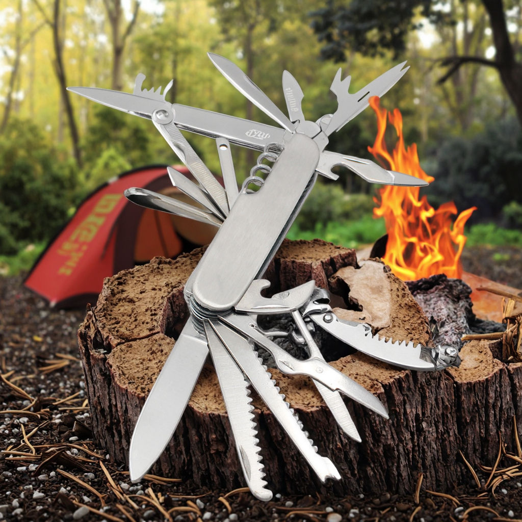 Can Opener Swiss Army Knife 11-in-1 Multi Tool