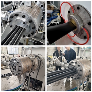 Équipement de fabrication de tubes de protection multicanal en <span class=keywords><strong>fibre</strong></span> <span class=keywords><strong>optique</strong></span> PE, pour conduites industrielles en PEHD - Product Image 2